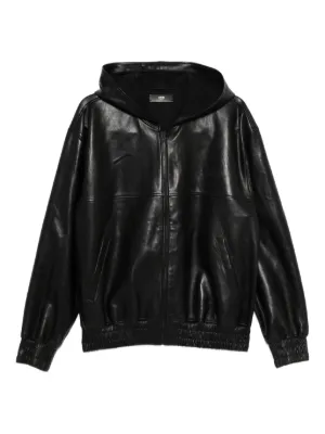 BALLY レザーブルゾン Bally レザー ボンバージャケット | ブラック | FARFETCH JP