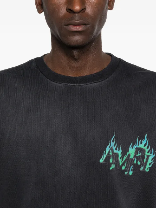 AMIRI クルーネック Tシャツ | ブラック | FARFETCH JP