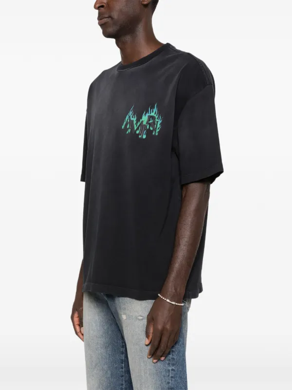 ⭐️美品⭐️AMIRI ロゴ クルーネック Tシャツ ブラック AMIRI クルーネック Tシャツ | ブラック | FARFETCH JP