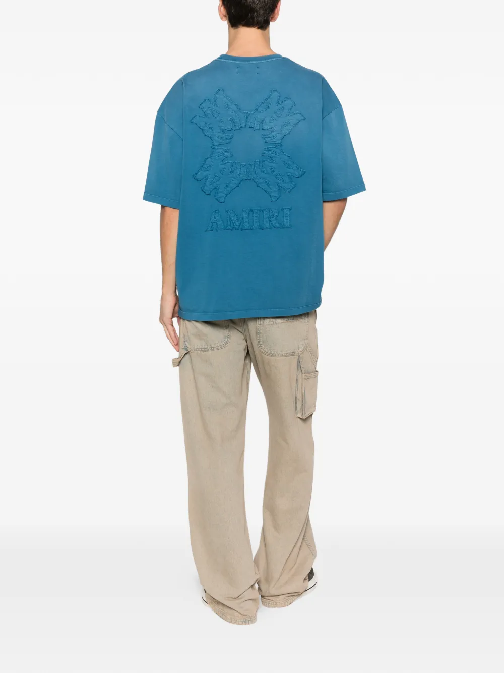 AMIRI Ma Quad crew-neck T-shirt - Blauw