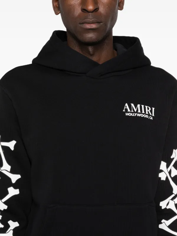 AMIRI Bones Stacked パーカー | ブラック | FARFETCH JP