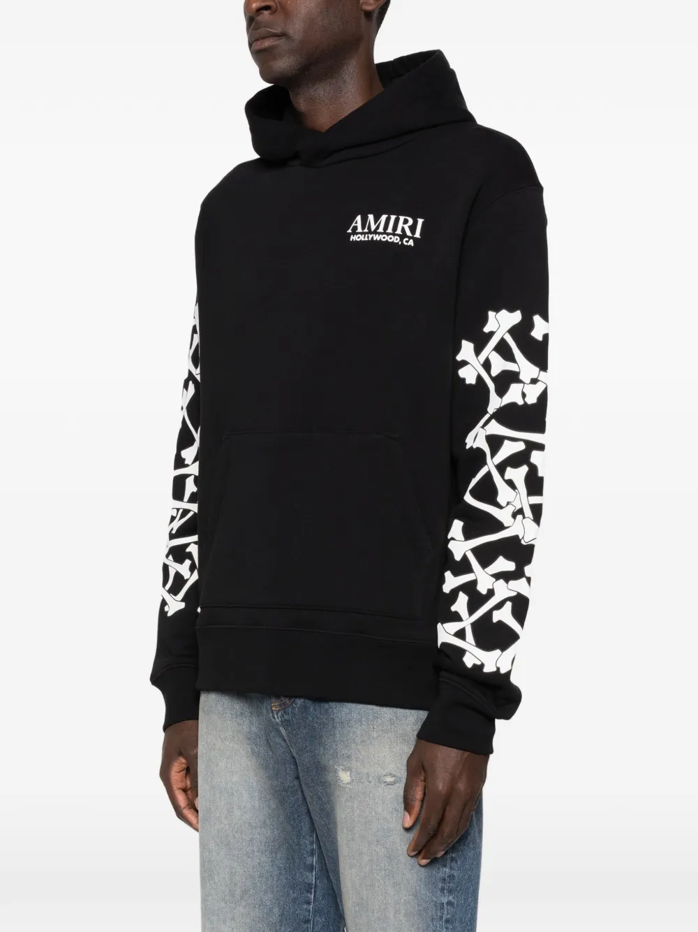 AMIRI Bones Stacked パーカー | ブラック | FARFETCH JP