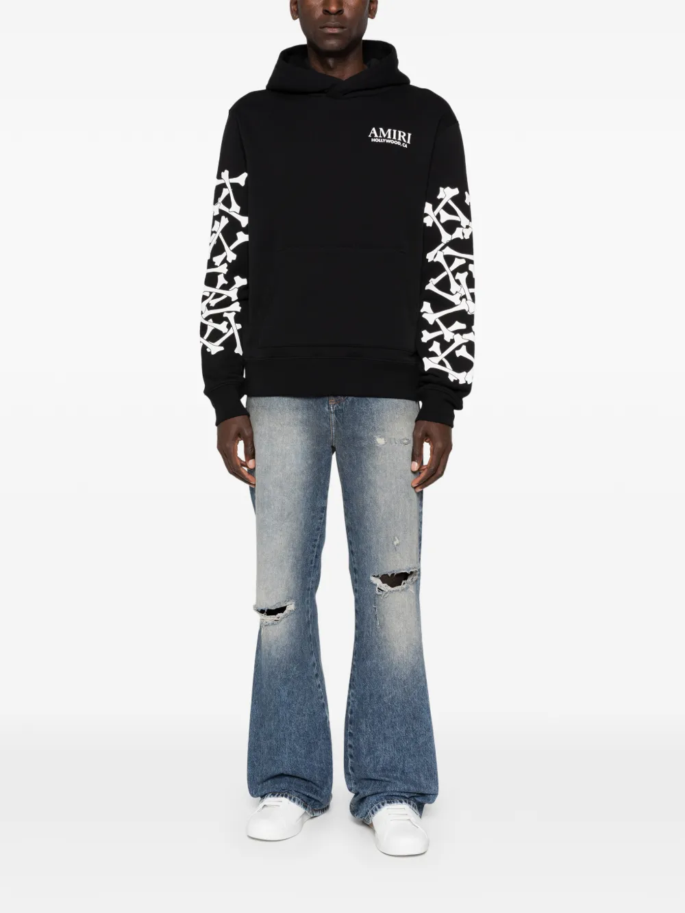 AMIRI Bones Stacked long-sleeve hoodie | Hoodies | Image 2