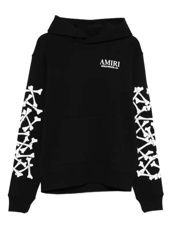 AMIRI Bones Stacked パーカー | ブラック | FARFETCH JP