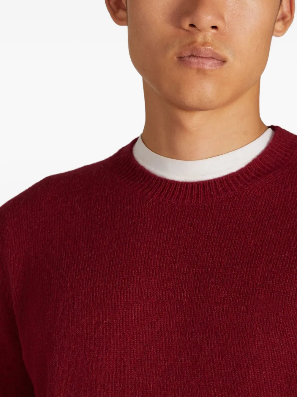 Zanone Trui met ronde hals Rood