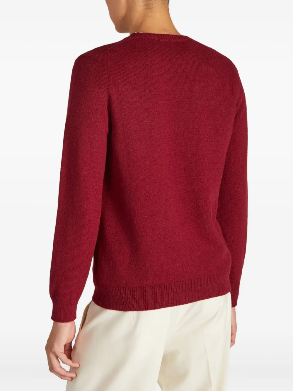 Zanone Trui met ronde hals Rood