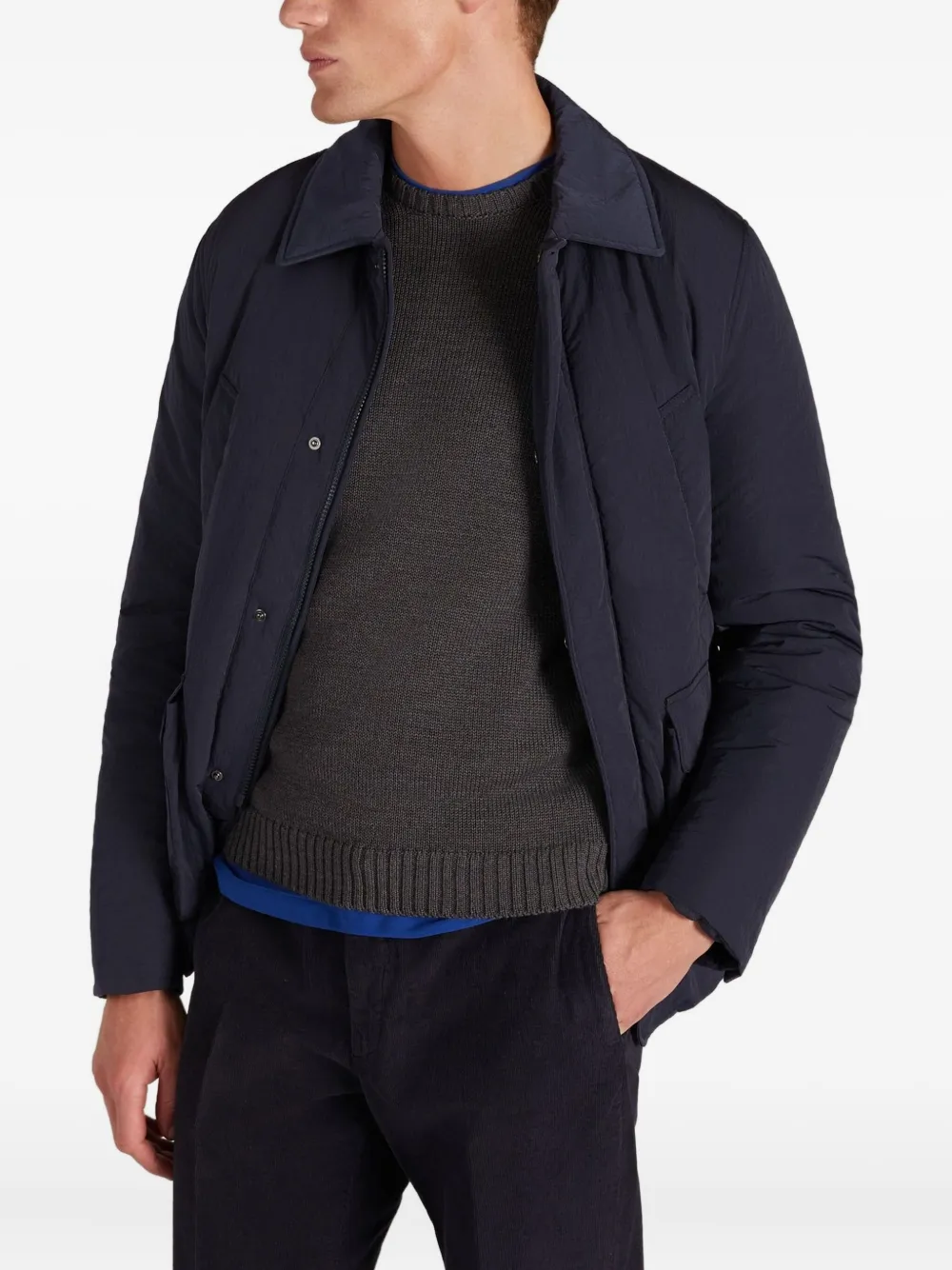 Montedoro Gewatteerd waterdicht jack Blauw