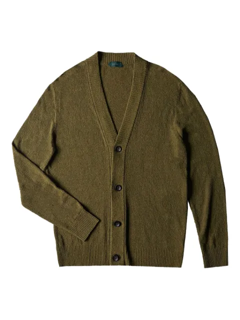 Zanone bouclé-effect cardigan