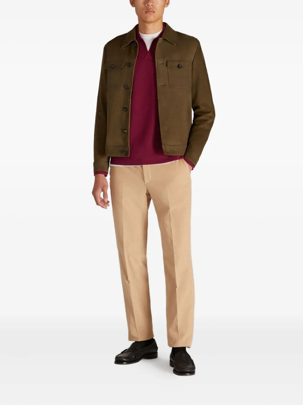 Zanone playera tipo polo con cuello en V | Image 2