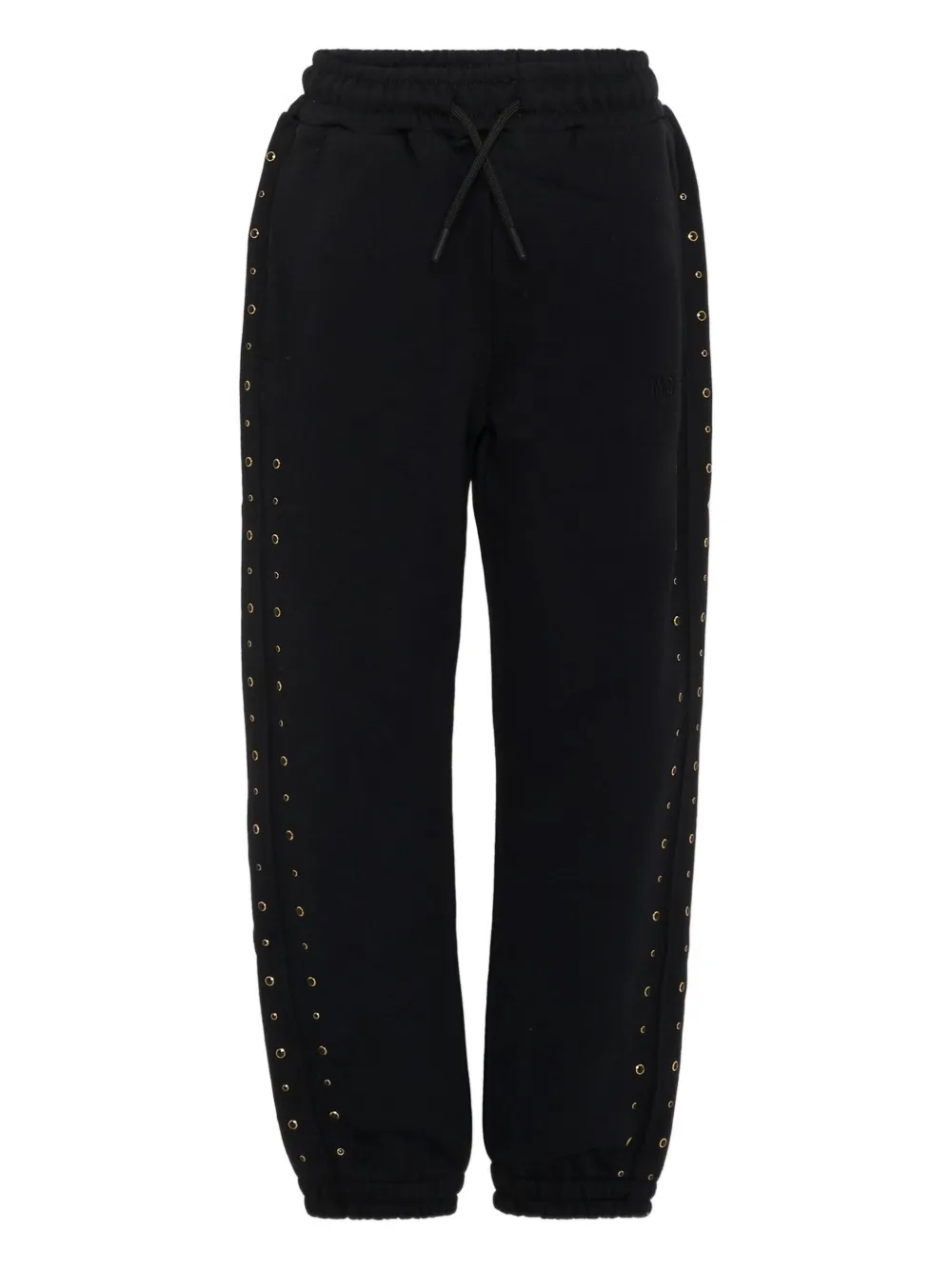 MSGM Kids pantalon de jogging à détails d’œillets | noir | Image 1