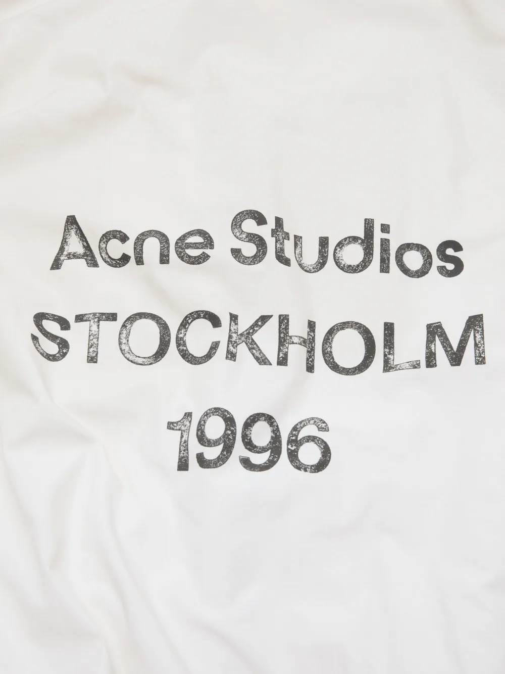 Acne Studios Bomberjack met logo en rits Wit
