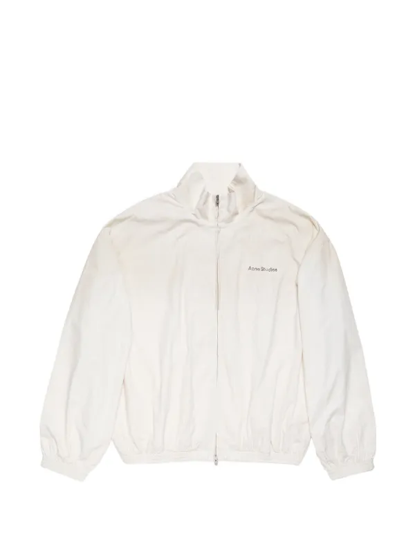Acne Studios ロゴ ボンバージャケット | ホワイト | FARFETCH JP