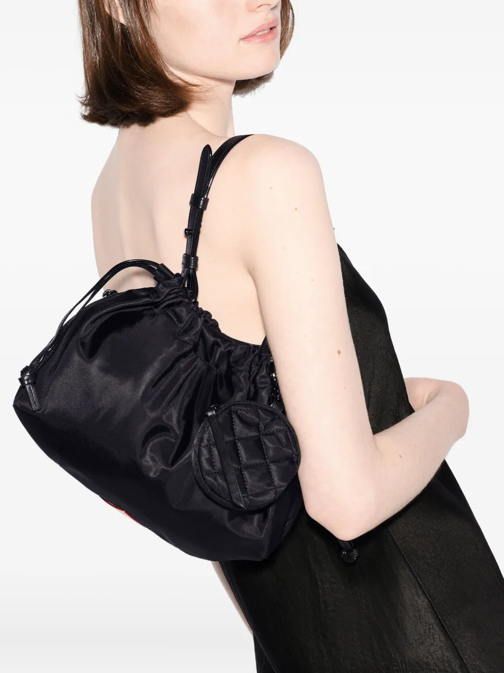 Mz Wallace Waverly small drawstring quilted shoulder bag | Image 2