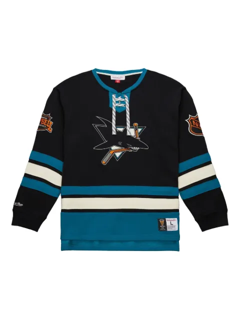 Mitchell & Ness sudadera con agujetas y logo