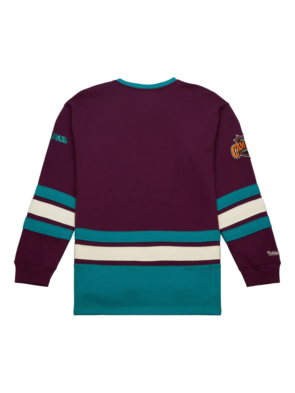 Mitchell & Ness Anaheim Ducks Heritage Vintage Logo lace-up pullover | Sweatshirts | Image 2