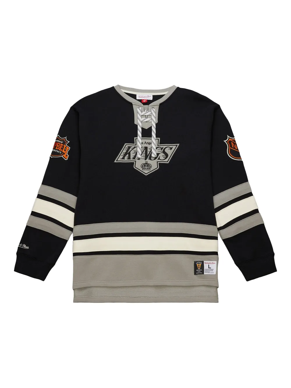 Mitchell & Ness Los Angeles Kings Black Lace-Up pullover | Black | Image 1