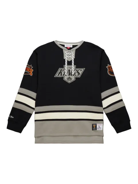 Mitchell & Ness Los Angeles Kings Black Lace-Up pullover
