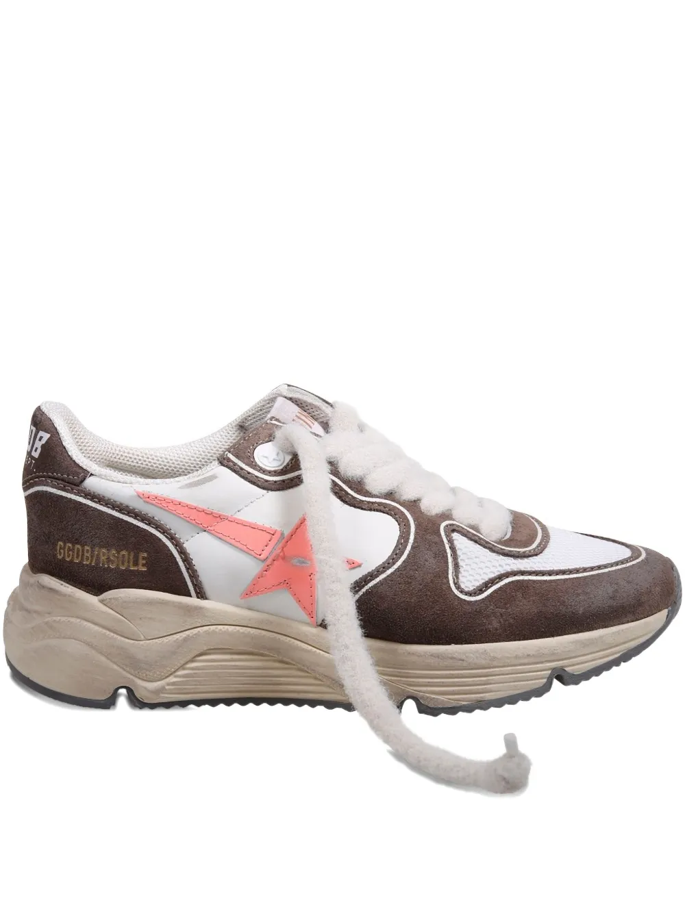Golden Goose star-appliqué panelled sneakers Bruin