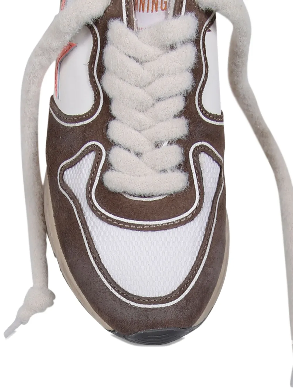 Golden Goose Sneakers met vlakken en ster-applicatie Bruin