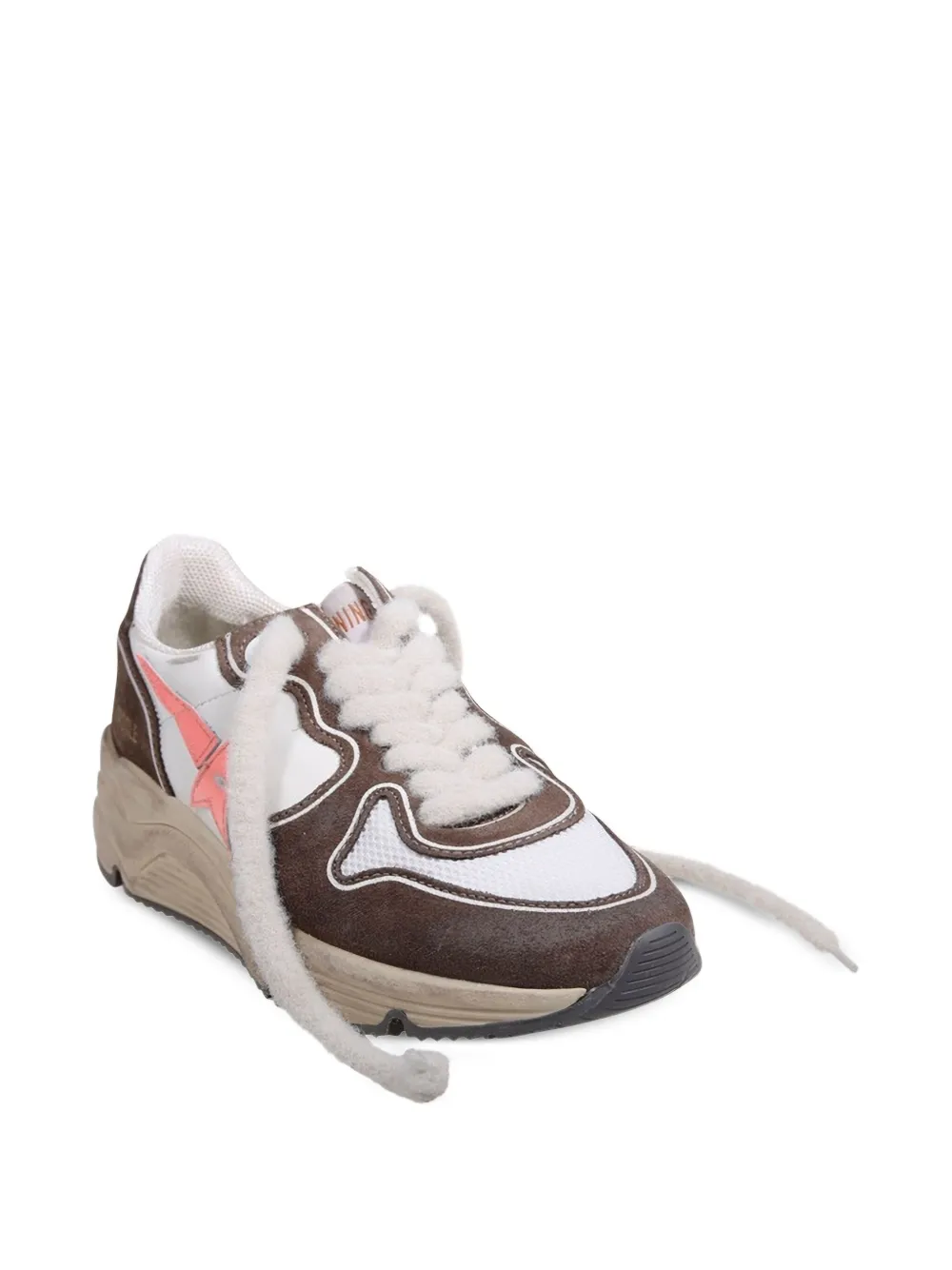 Golden Goose Sneakers met vlakken en ster-applicatie Bruin
