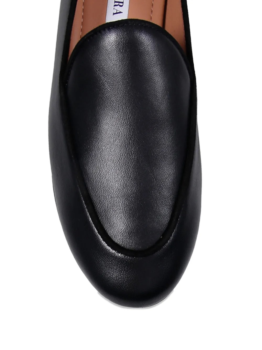 Aquazzura Panelled Loafers In Black