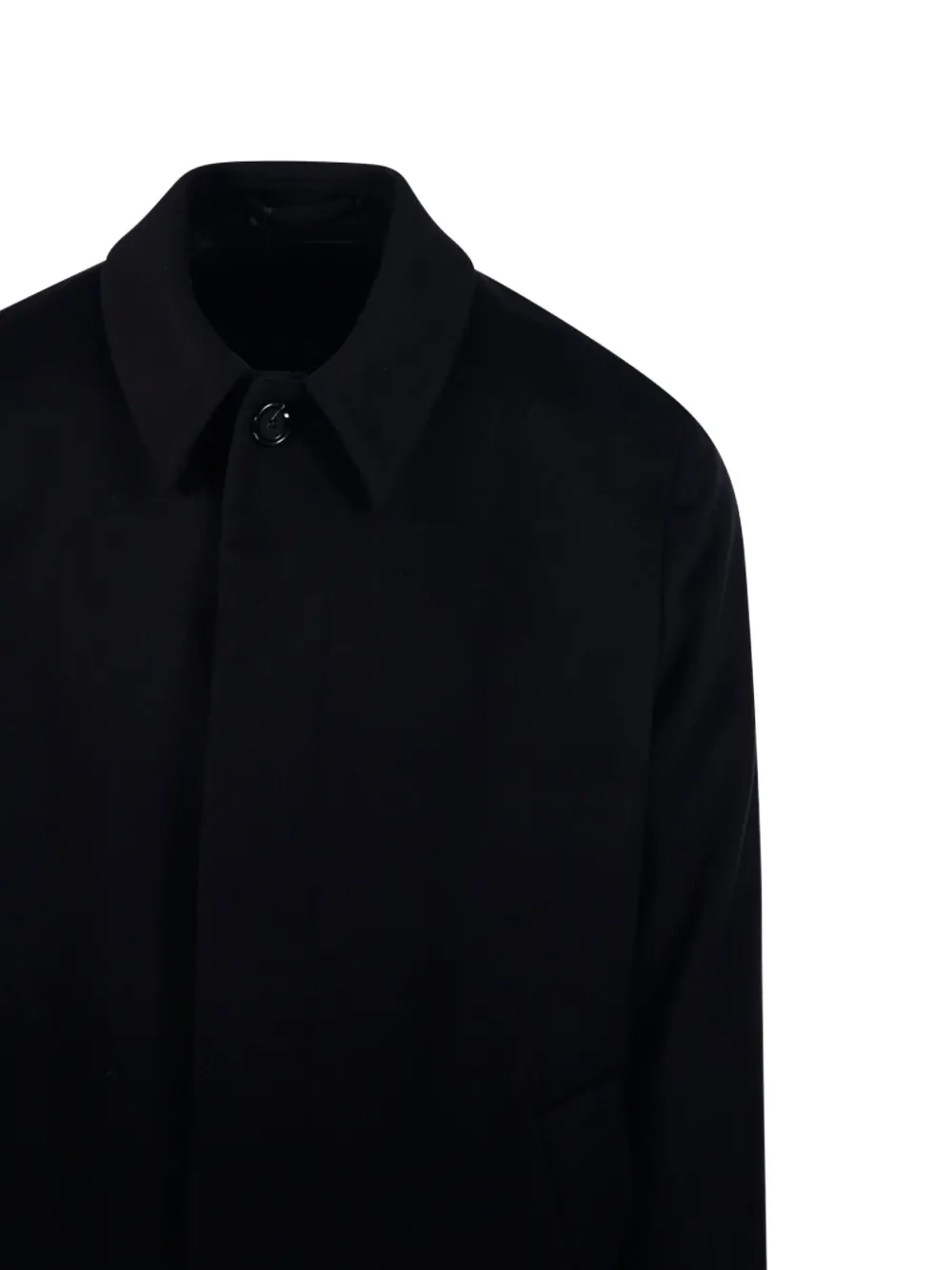 Lardini Button-closure Coat In Black