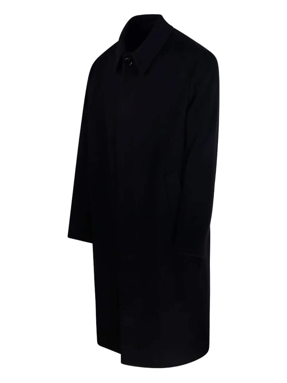 Lardini Button-closure Coat In Black