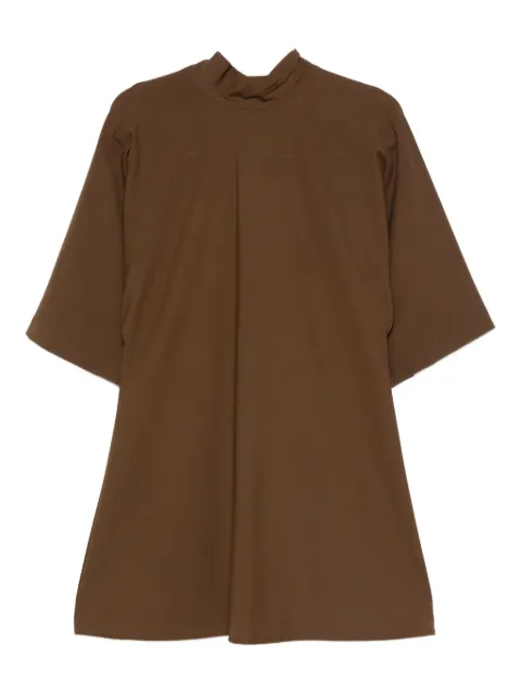 SOLOTRE high-neck mini dress