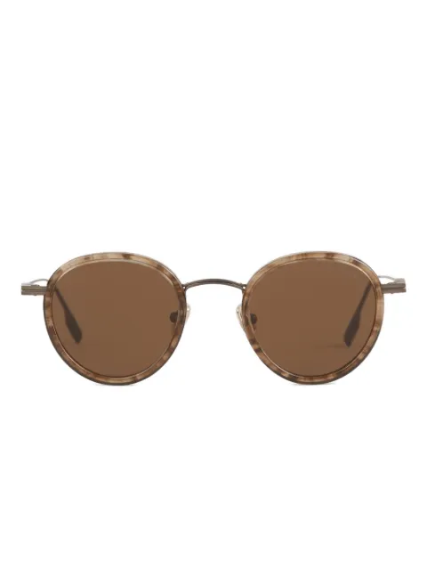 Zegna lentes de sol con armazón redonda