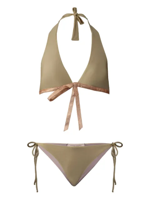 Adriana Degreas Conjunto de biquíni com acabamento contrastante