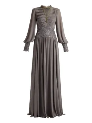 green emerald velvet dress Tadashi Shoji Night at the Opera Gown main image 1