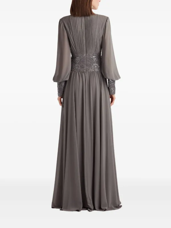 online shopping for evening dresses Neshia Halter Lapel Gown – Tadashi Shoji Official Online Boutique main image 0