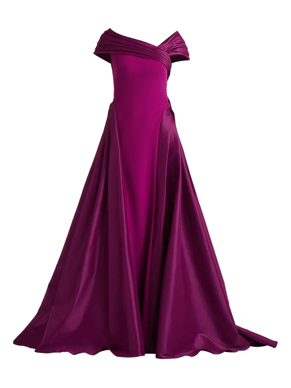 Tadashi Shoji Abito lungo plissettato - Viola