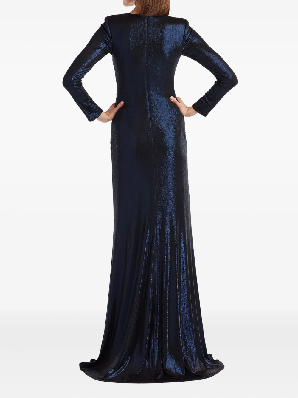 Tadashi Shoji Maxi-jurk met V-hals Blauw
