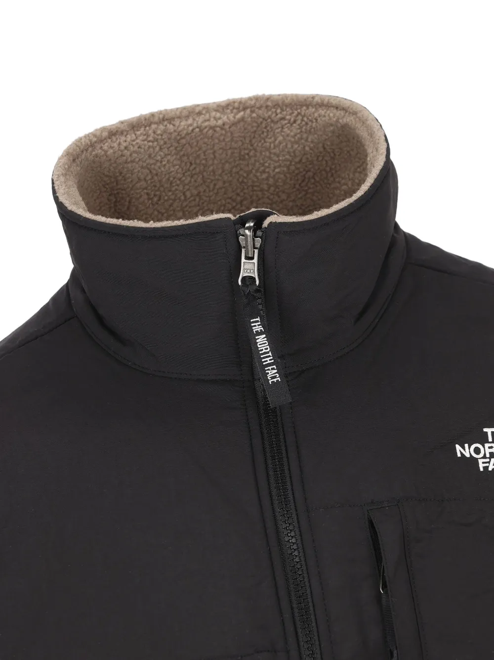 The North Face Fleece jack met rits Beige