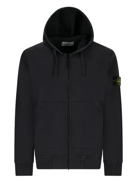 Stone Island hooded zip-up hoodie