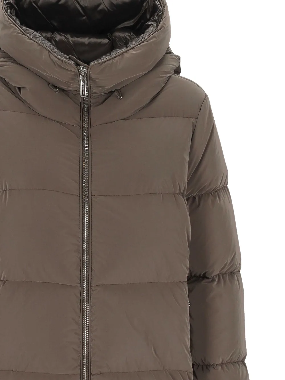 Moorer Hooded Jacket In Brown