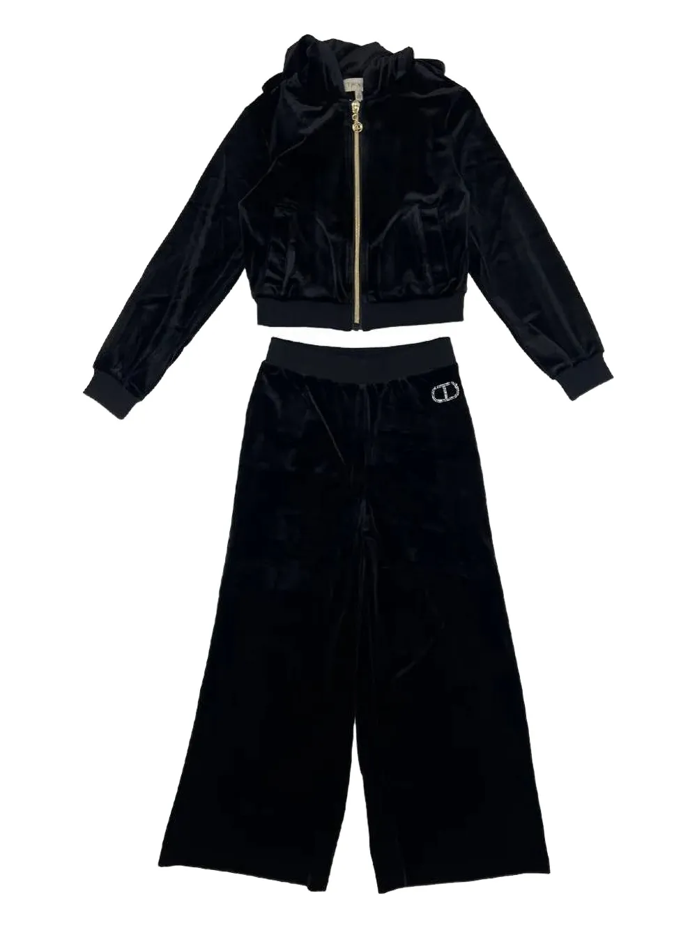 TWINSET Kids suéter con capucha y cierre | negro | Image 1