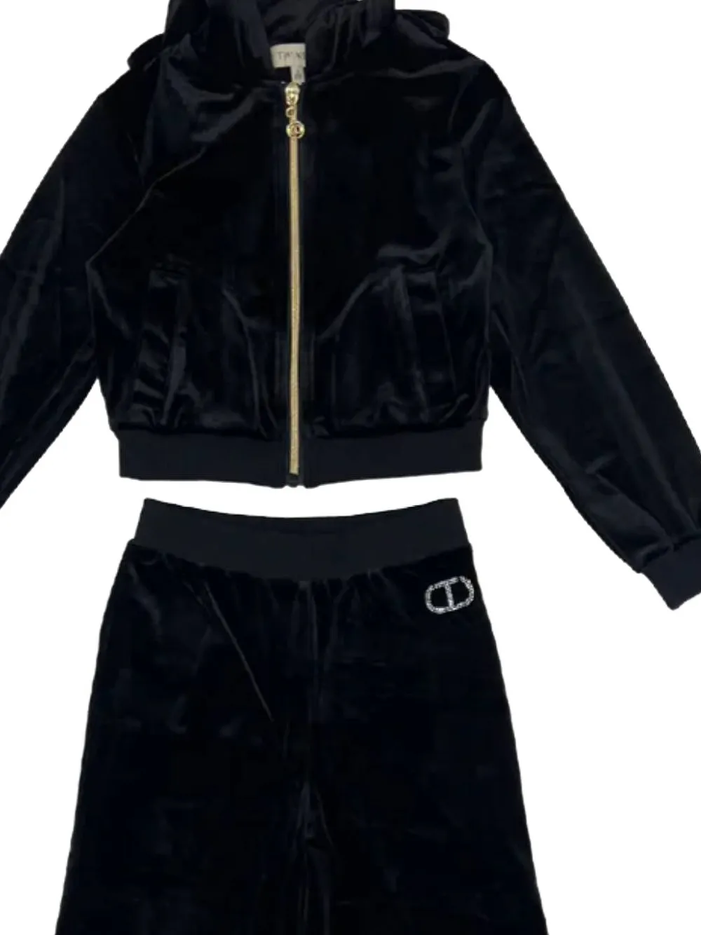 TWINSET Kids suéter con capucha y cierre | Trajes deportivos | Image 2
