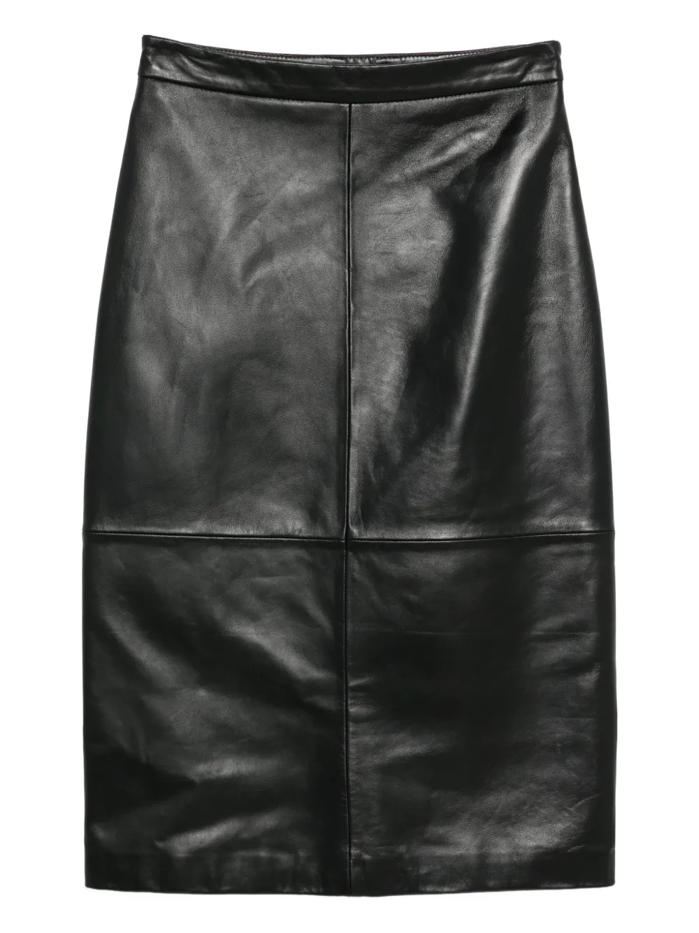 Antonelli Panelled Leather Skirt In Black