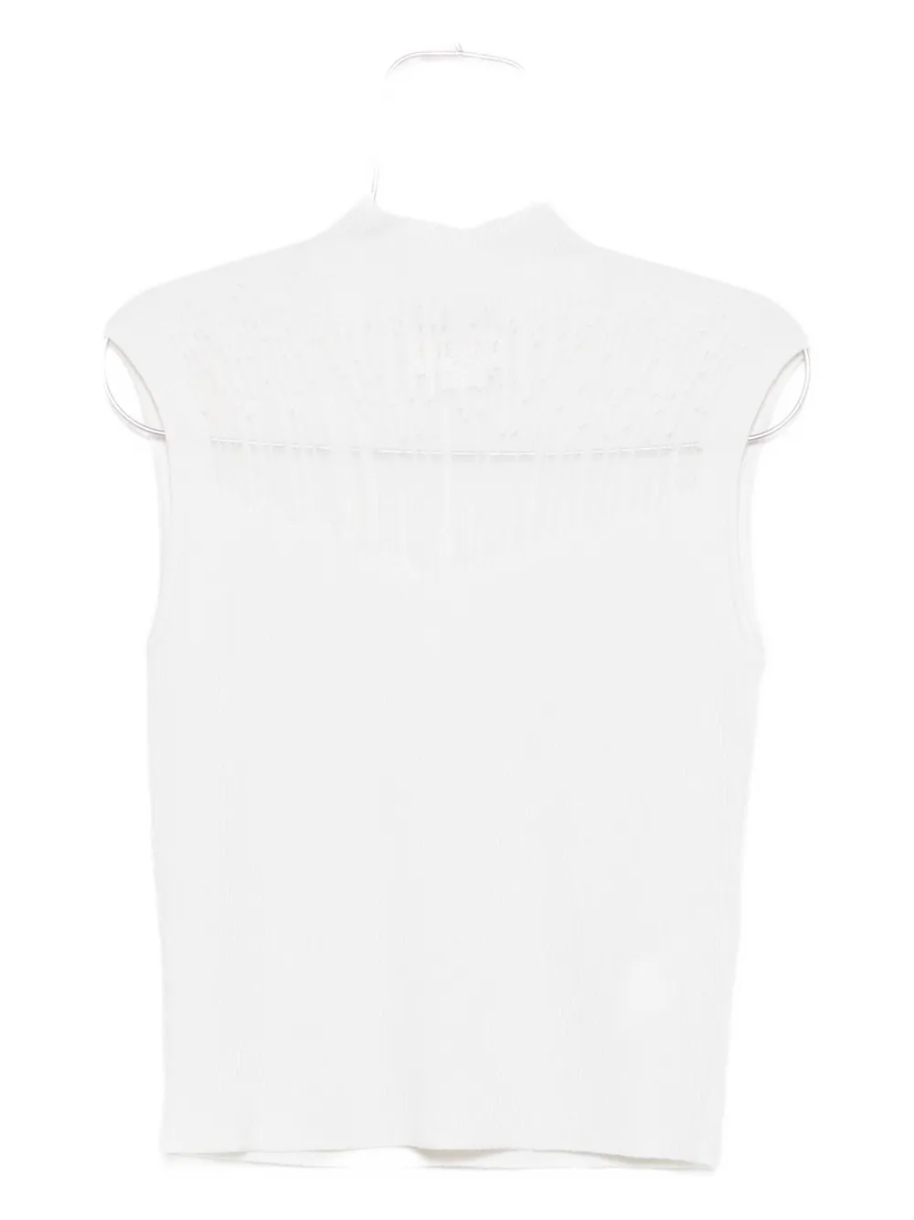 Genny ribbed-knit top - Bianco