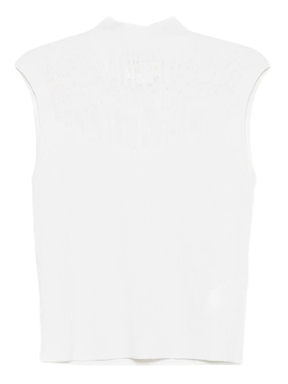 Genny ribbed-knit top | White | Image 1