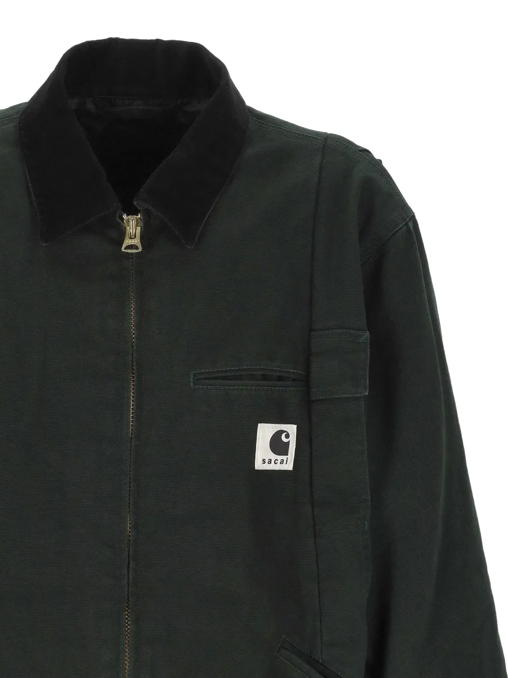 sacai x Carhartt WIP Duck jack met lange mouwen Groen