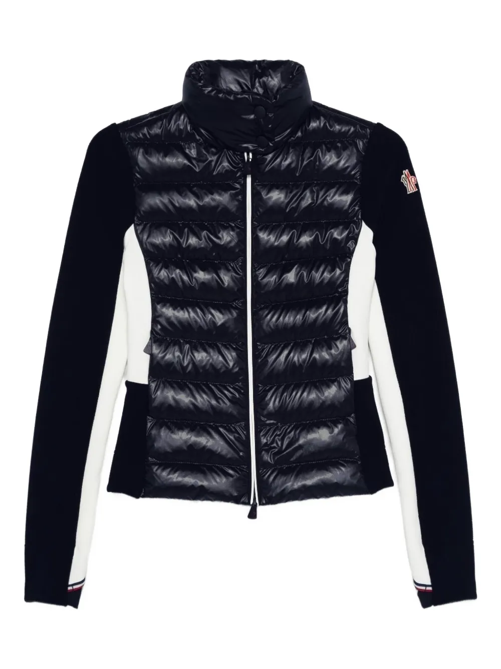 Moncler Grenoble Padded Cardigan In Black