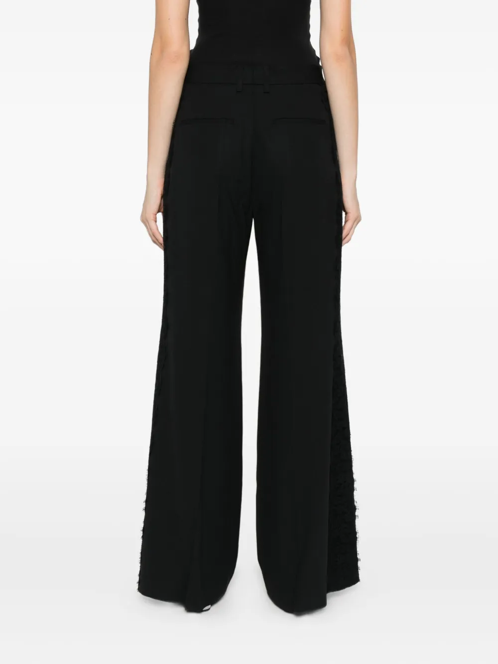 Filippa K Lace-trim Trousers In Black