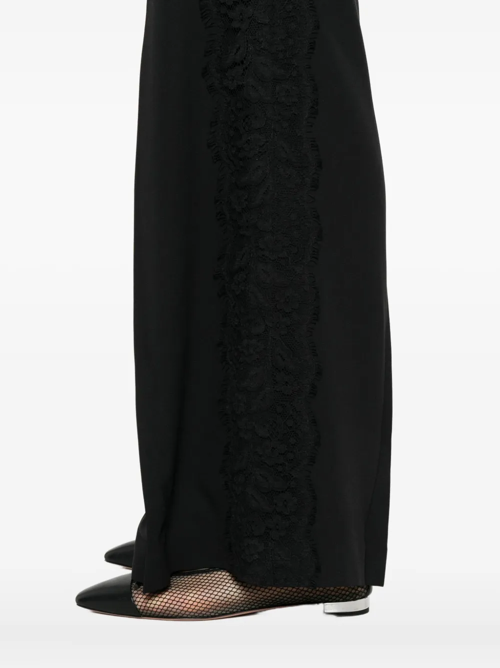 Filippa K Lace-trim Trousers In Black
