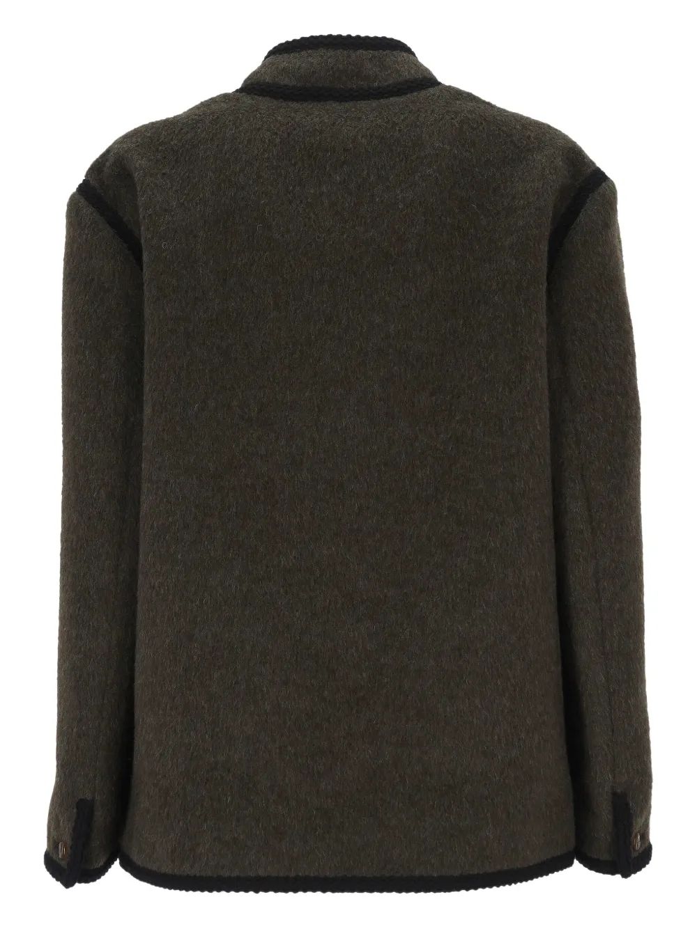 Blazé Milano High Collar Casual Jacket In Black