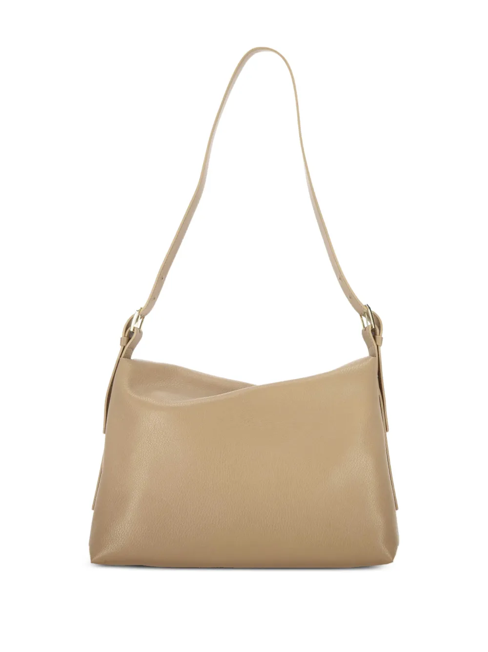 Patrizia Pepe Leren schoudertas - Beige