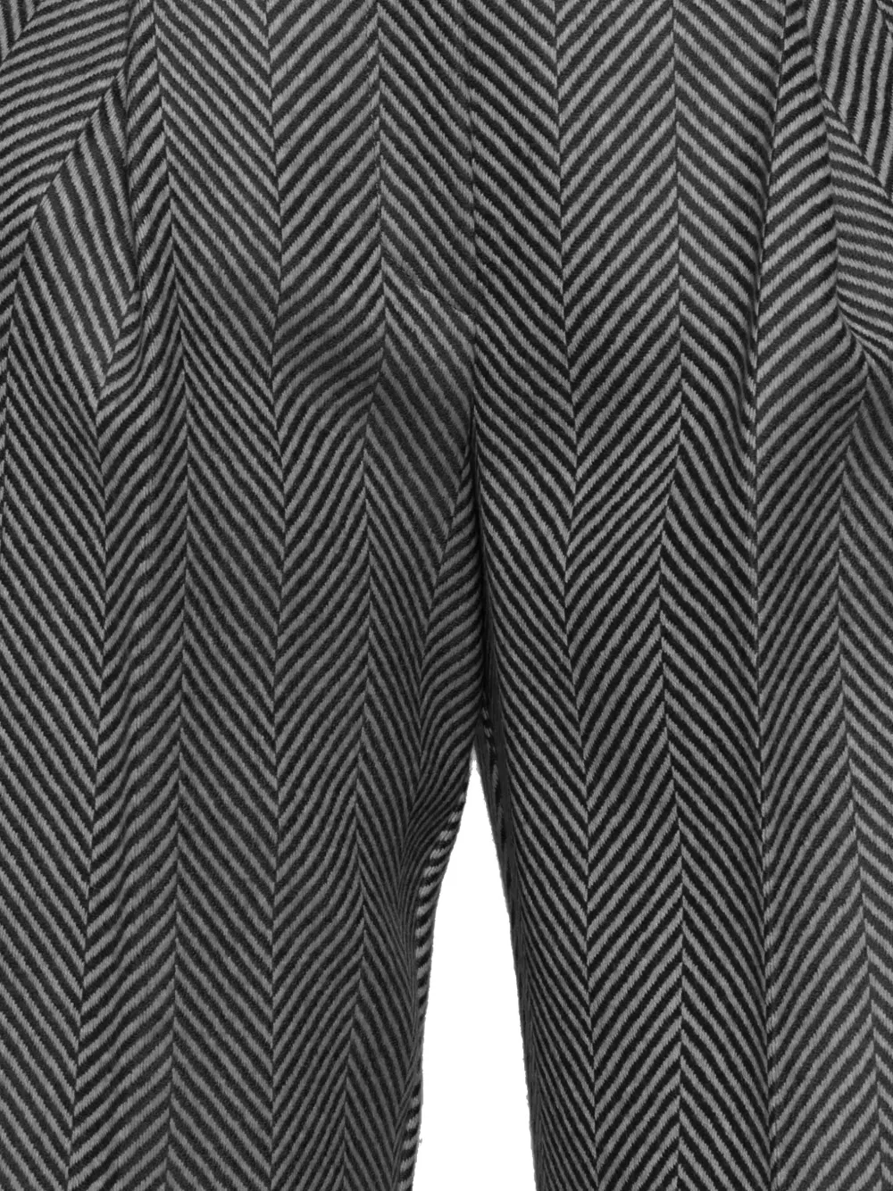 Forte Forte Broek met visgraatpatroon - Grijs