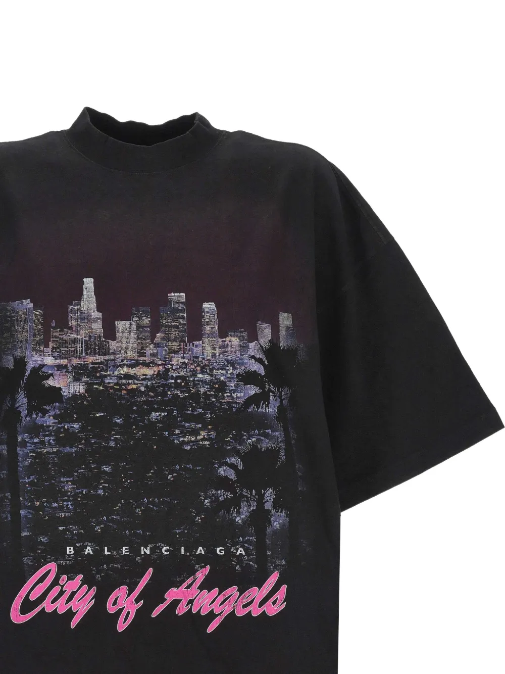 Balenciaga City of Angels T-shirt Zwart